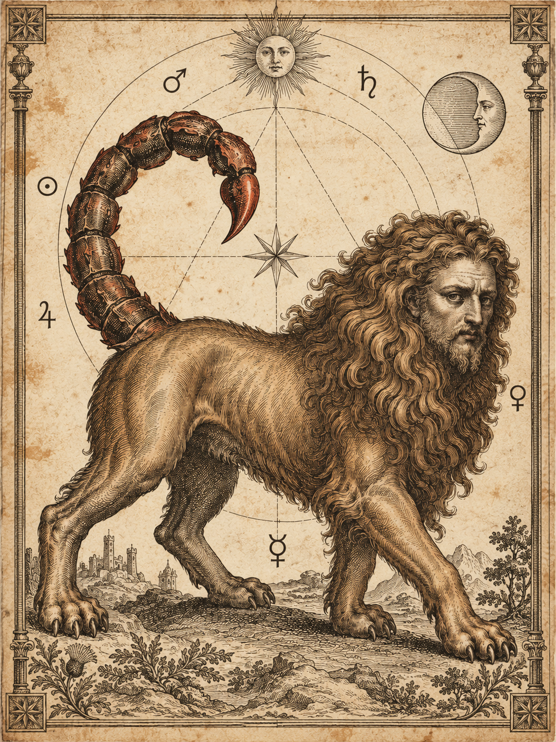Manticore, a mythical creature