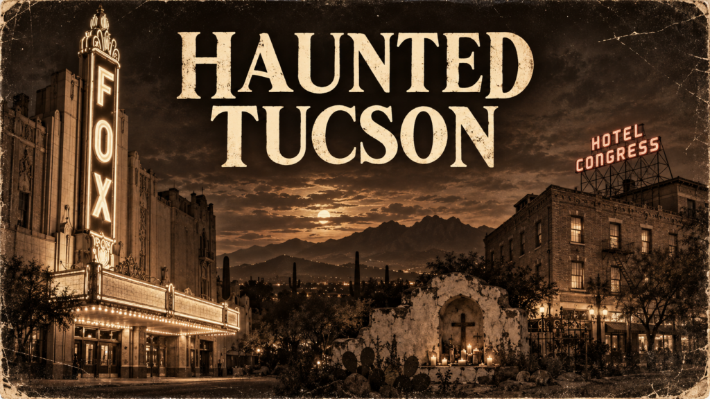 Haunted Tucson landmarks, including the Fox Theatre and Hotel Congress